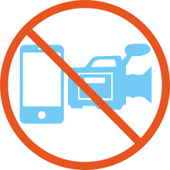 Usage téléphone et camescope interdit